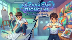 Truyện "Kẻ Đánh Cắp Tương Lai" của bạn Phạm Ngọc Linh Lớp 9/2